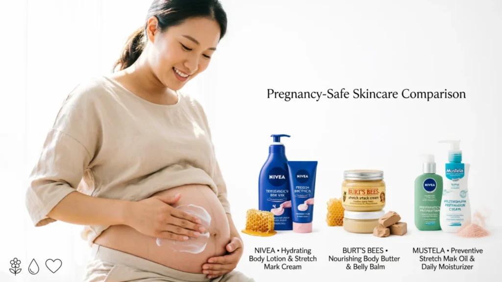 i’m a pregnant woman. are nivea products safe compared to burt’s bees or mustela?